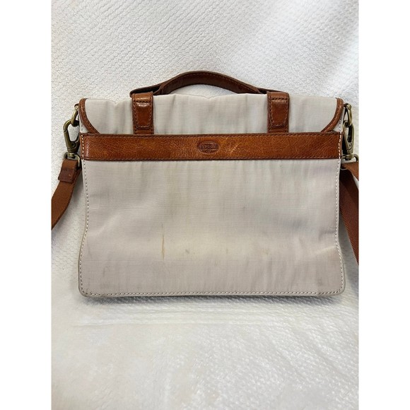 Fossil Bags Fossil Canvas Leather Laptop Or Briefcase Poshmark
